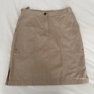 vintage ralph lauren tan cargo skirt